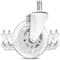 Ipower LPHY Plastic Office Chair Caster 3 inch transparent, 5 Pack, 5PK FNCASTEROFFICEMETAL3TRNX5 - alternate 1